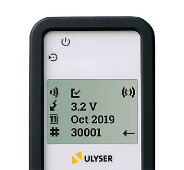 The Ulyser is a battery-powered receiver for acoustic signals with a frequency of 5 to 50 kHz.